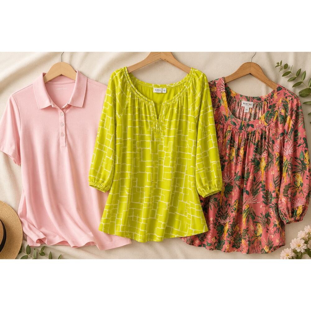 Women’s Plus Size Tops Bundle – Size 2X/XXL